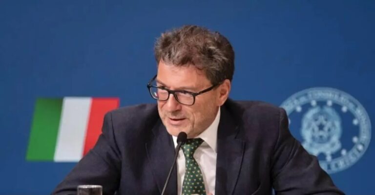 Il ministro dell'Economia Giancarlo Giorgetti