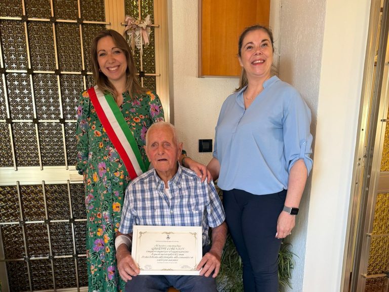 Giuseppe Lorenzon compie 102 anni: è il più longevo di San Biagio di Callalta