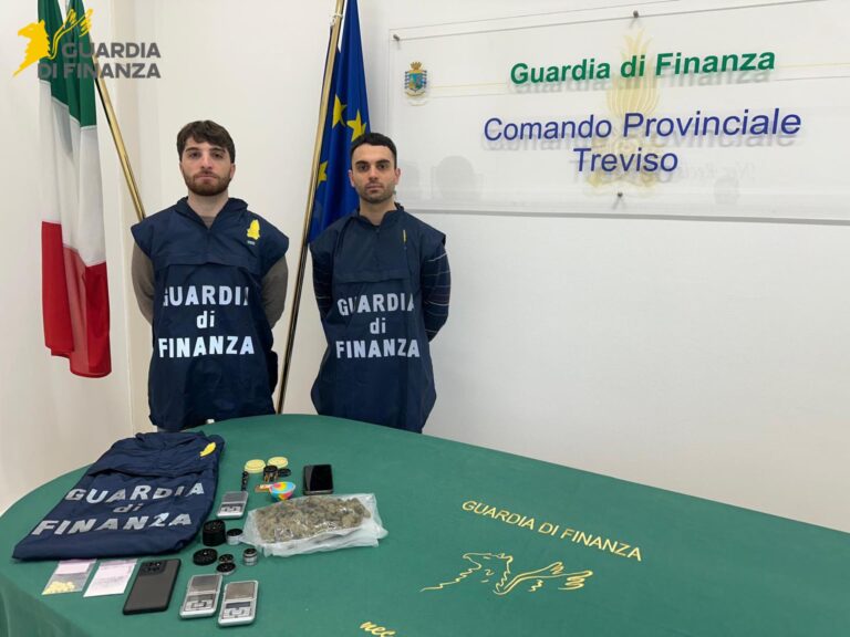 Droga spedita dalla Repubblica Ceca e acquistata con criptovalute: due minorenni nei guai nel Trevigiano