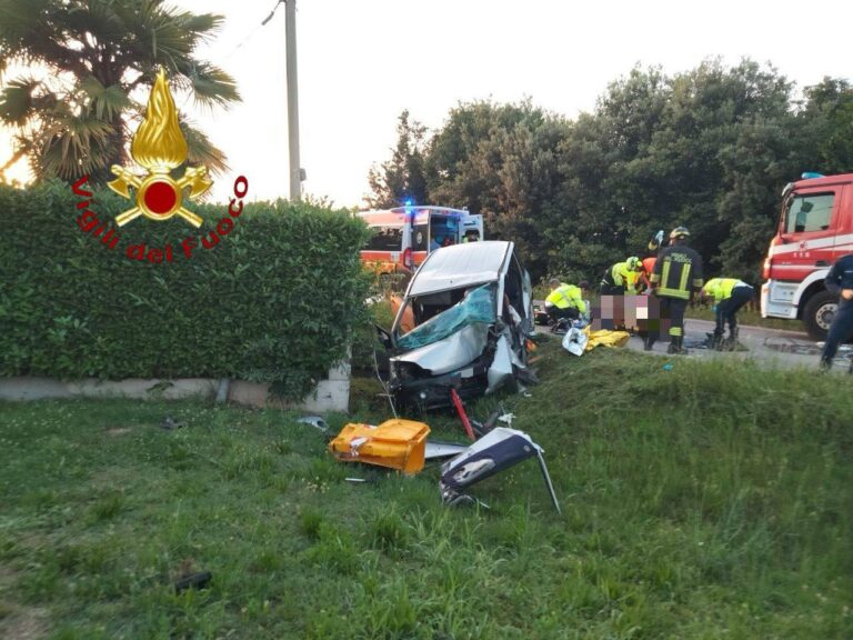 Incidente a Riese Pio X: conducente gravemente ferito