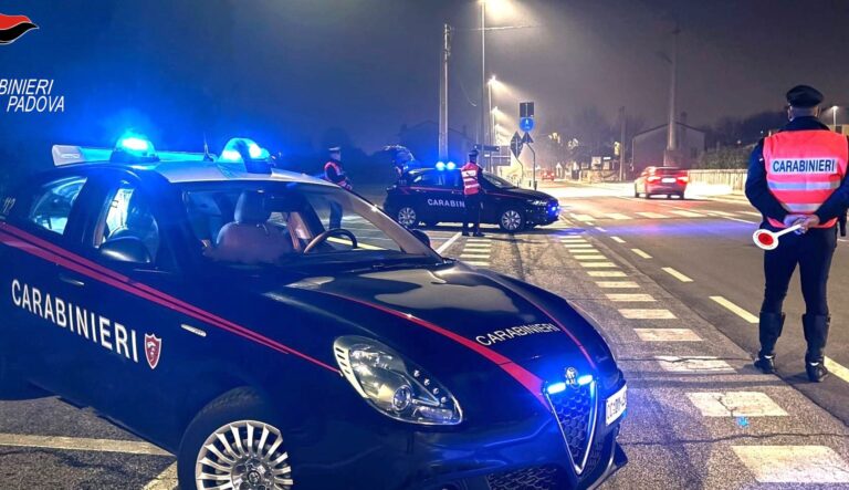 Aumento dei controlli, servizio coordinato dei Carabinieri tra Cittadella e dintorni