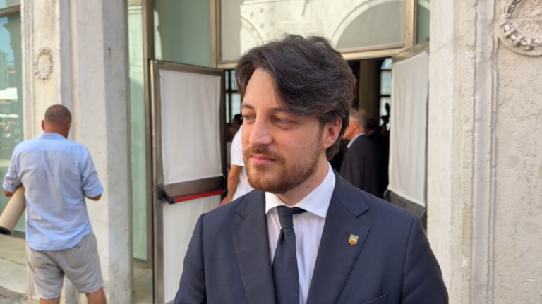 Il presidente della Regione Veneto, Alberto Stefani