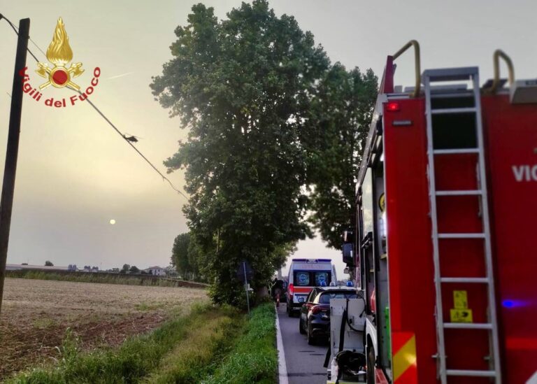 Scontro tra due auto a Montagnana: morto un 24enne, ferito un 54enne