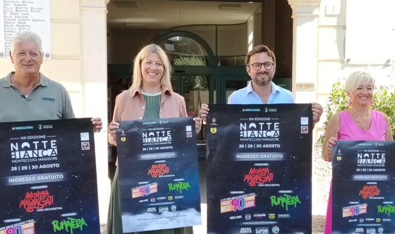 Montecchio Maggiore, ritorna la notte bianca con tre serate di musica, spettacolo e cibo