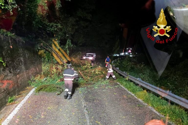 Maltempo nel vicentino: 25 interventi notturni dei vigili del fuoco