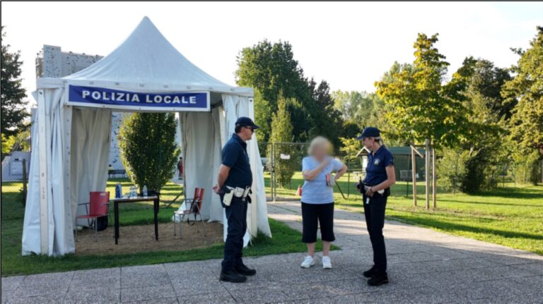 Concluso il presidio sperimentale della polizia locale nei parchi a Padova, l’assessore Bonavina: “Presenti per ascoltare i cittadini”