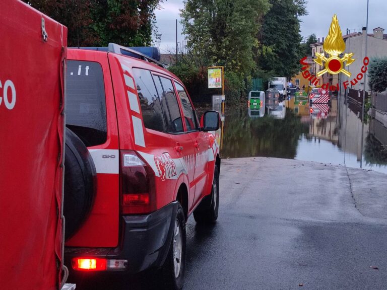 Maltempo nel vicentino, circa 35 interventi effettuati dai vigili del fuoco