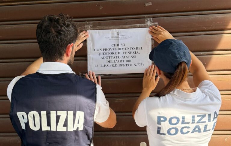 Mestre, la polizia di stato di Venezia chiude un locale per 20 giorni e arresta uno spacciatore